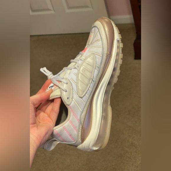 Nike Air Max 98 Special Edition Rose Gold and Orewood Brown, Size 7.5 - Picture 2 of 4